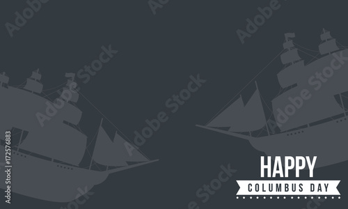 Columbus day celebration design collection