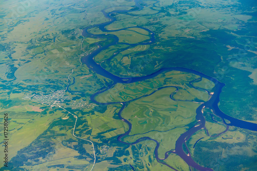View of the confluence of the Zeya and Selemdzha rivers