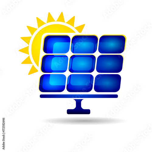 panneaux solaires illustration