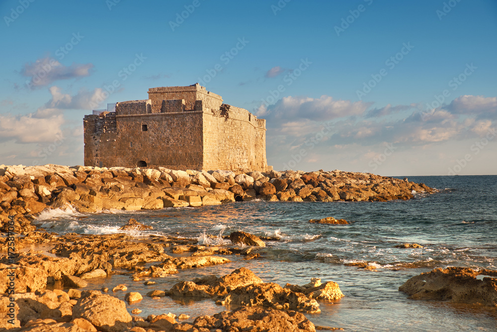 Pafos Harbour Castle in Pathos, Cyprus
