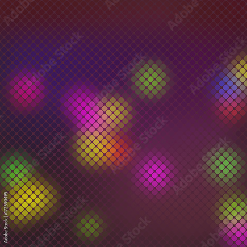 Multicolor abstract mosaic background. Pixel backdrop in 8-bit style, digital pattern ilustration