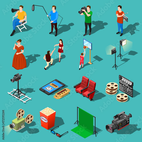 Movie Production Icon Set