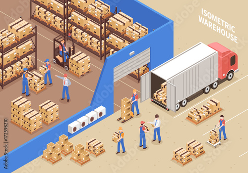  Logistics And Warehouse Illustration