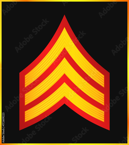 Military Ranks and Insignia. Stripes and Chevrons of Army