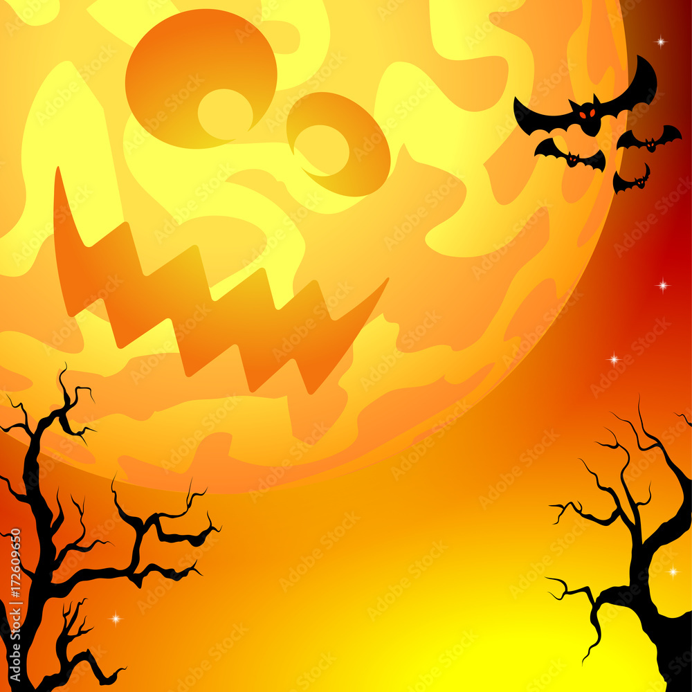 gruseliger Halloween Vollmond gruseliger Halloween Vollmond
