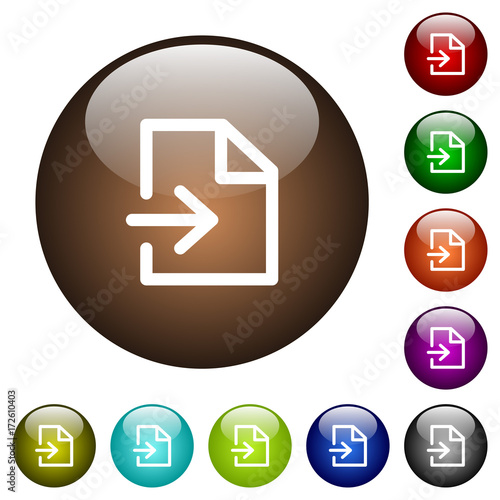 Import color glass buttons