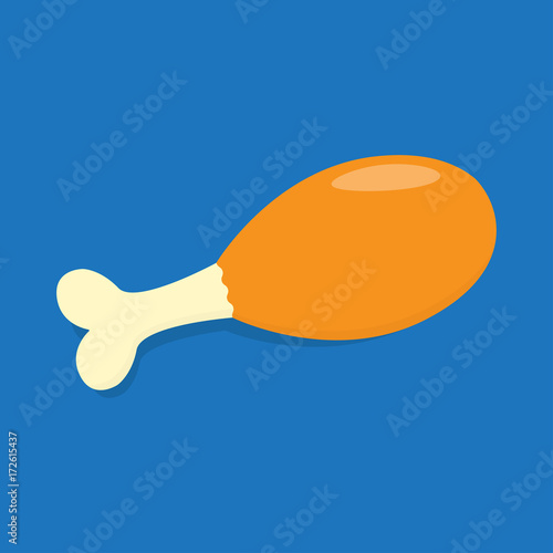 chicken thighs icon, chicken legs