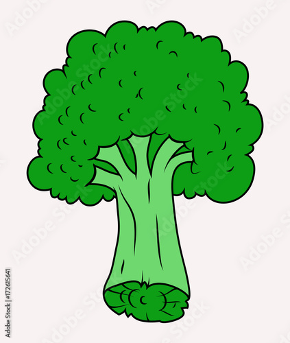 Cauliflower creative tree Vector Illustration