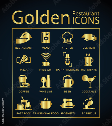 Golden Restaurant İcons
