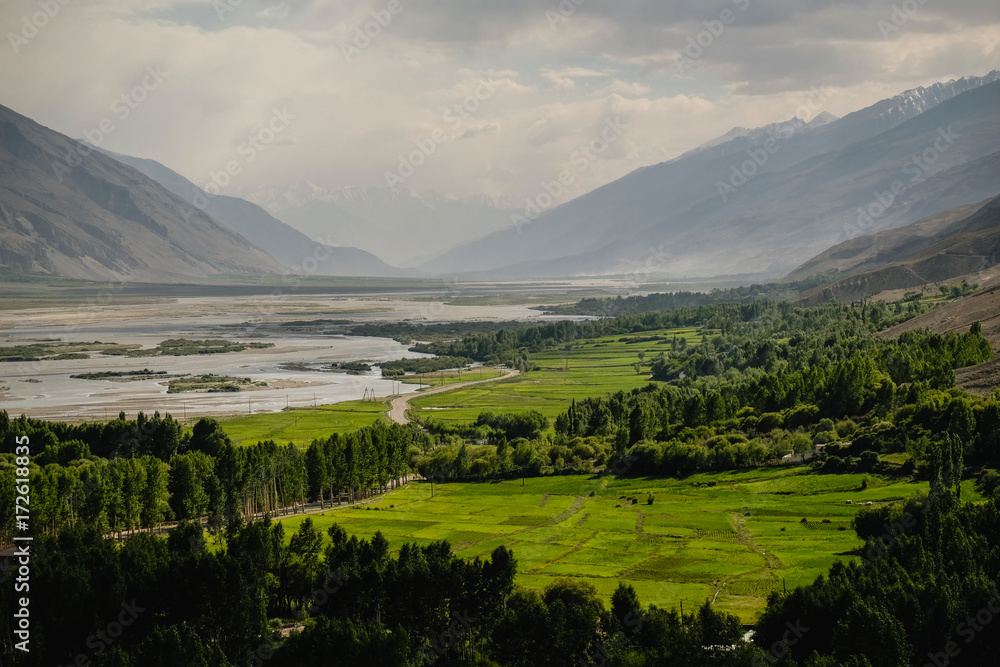 Obraz premium wakhan valley tajikistan