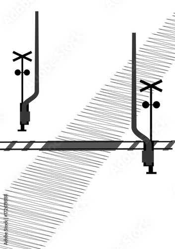 open rail crossing