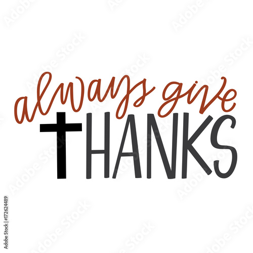 Always give thanks