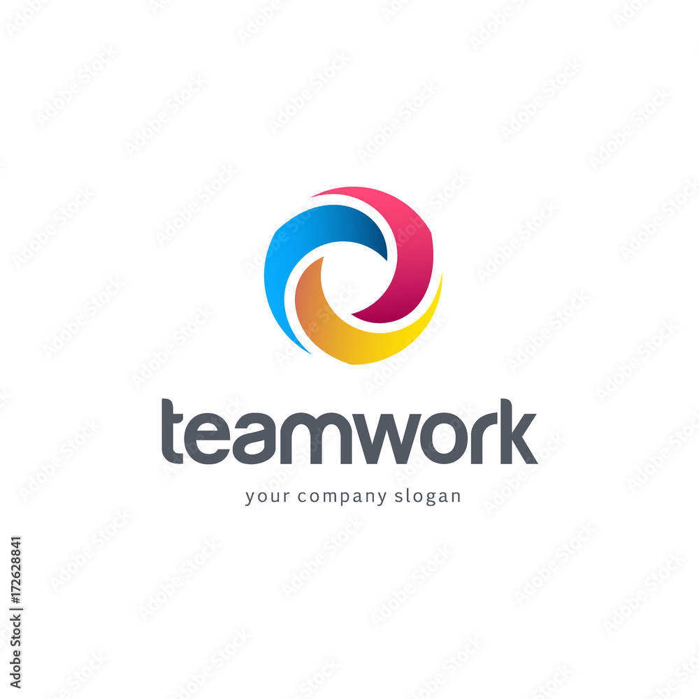 Vector logo for your business. Association, Alliance, Unity. Teamwork.