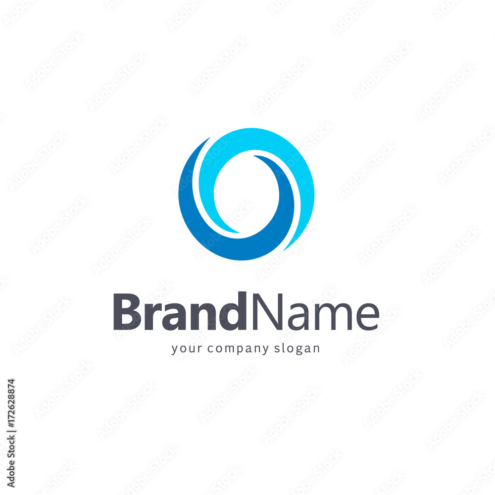 Vector logo for your business. Association, Alliance, Unity. Letter O.
