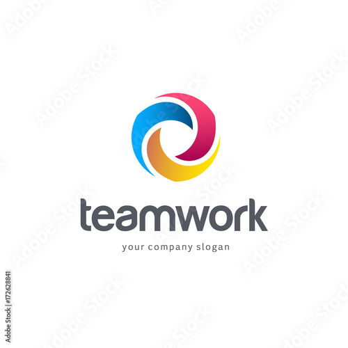 Vector logo for your business. Association, Alliance, Unity. Teamwork.