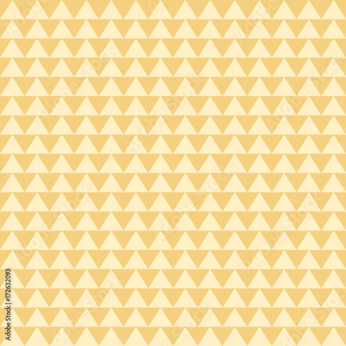 Yellow triangle shape repeating seamless pattern design