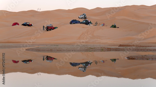 Campo nel deserto Sahara photo