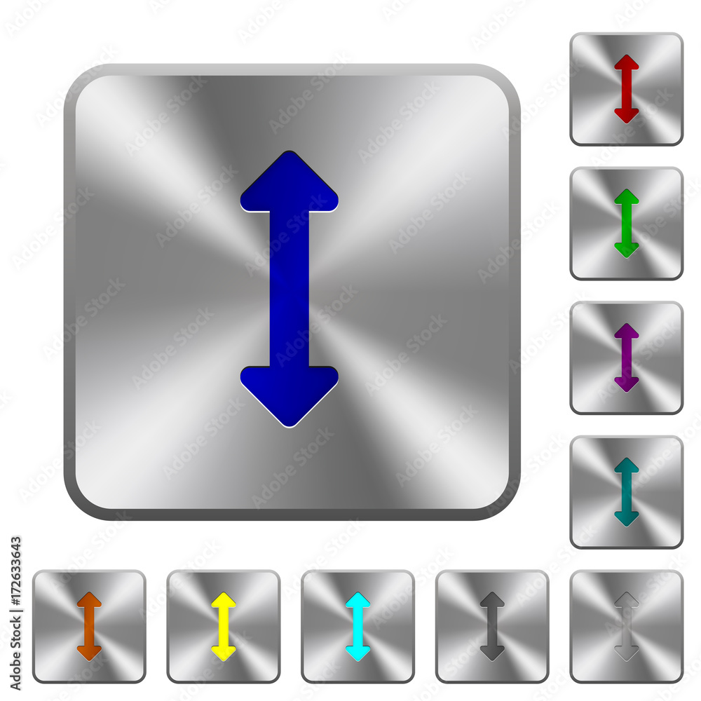 Resize vertical rounded square steel buttons Resize vertical rounded square steel buttons