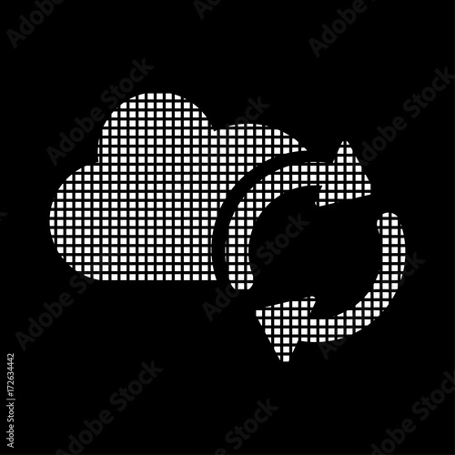 Pixel Icon - Wolke synchronisieren