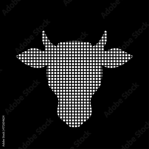 Pixel Icon - Rinderkopf