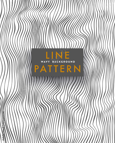 Wavy Line Pattern, Abstract Illustration 