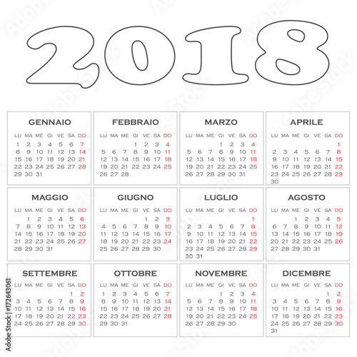 Calendario 2018