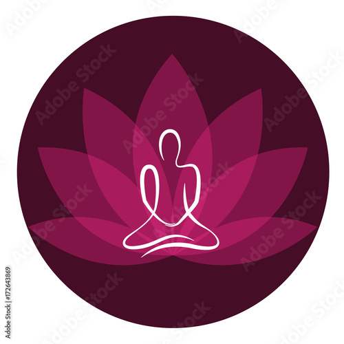yoga rosa lilie im kreis sakral chakra
