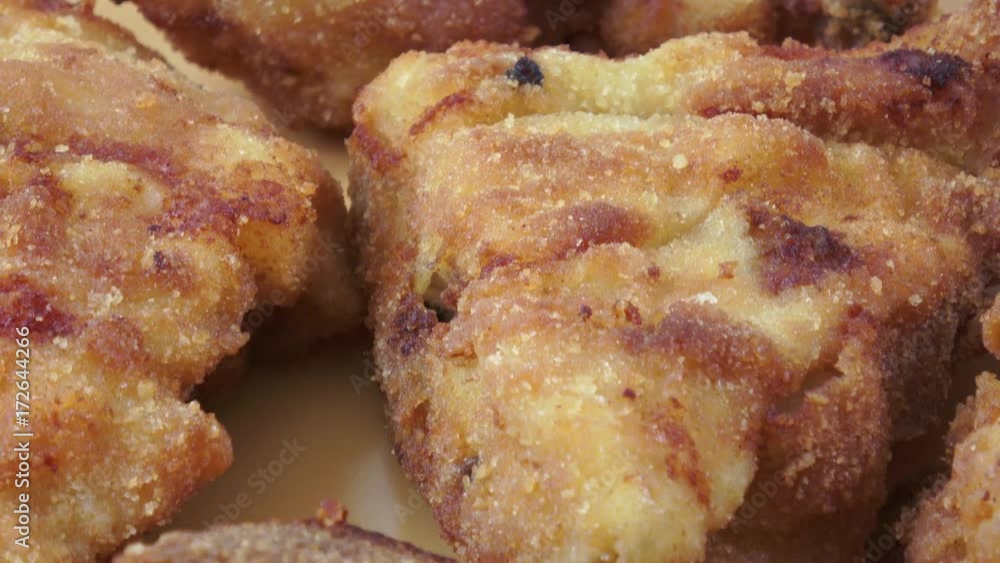 Fried chicken on a plate. Crispy fried chicken.
Fried chicken on a plate. Crispy fried chicken.
