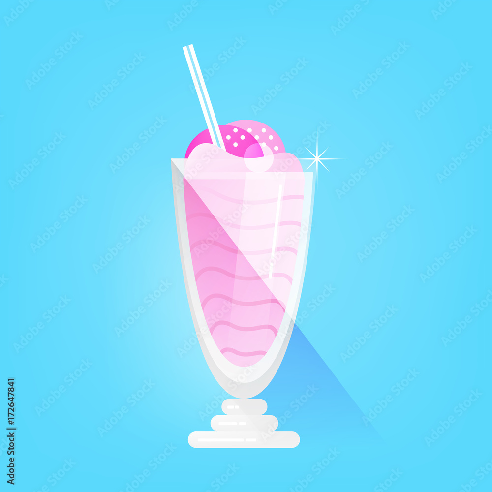 Strawberry milkshake Strawberry milkshake