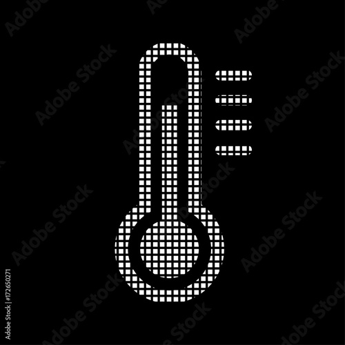 Pixel Icon - Thermometer heiß