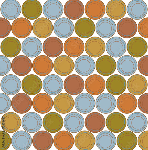 Vintage Design Circles Pattern