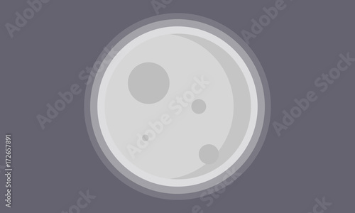 Moon flat desing 