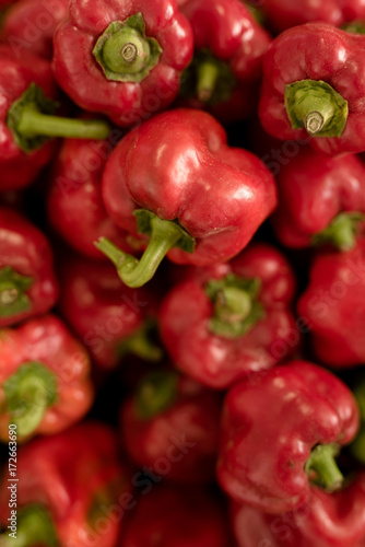 fresh red peppers