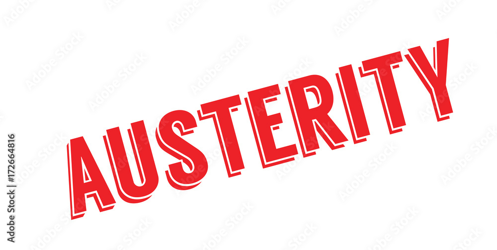 Austerity rubber stamp. Grunge design with dust scratches. Effects can be easily removed for a clean, crisp look. Color is easily changed. Austerity rubber stamp. Grunge design with dust scratches. Effects can be easily removed for a clean, crisp look. Color is easily changed.