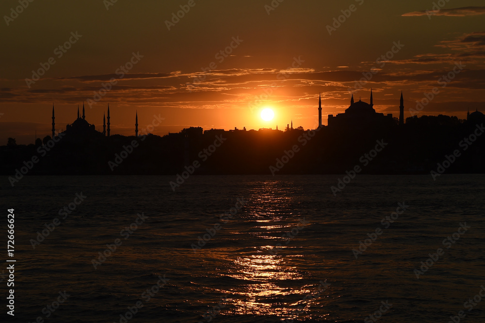 View of Istanbul in Turkey