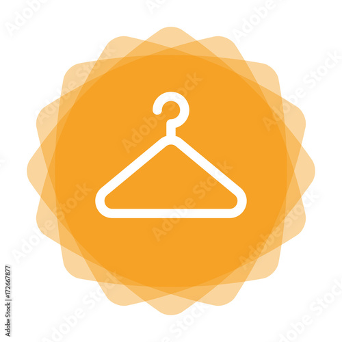 App Icon gelb - Kleiderbügel