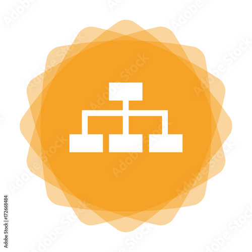 App Icon gelb - Diagramm - Stammbaum