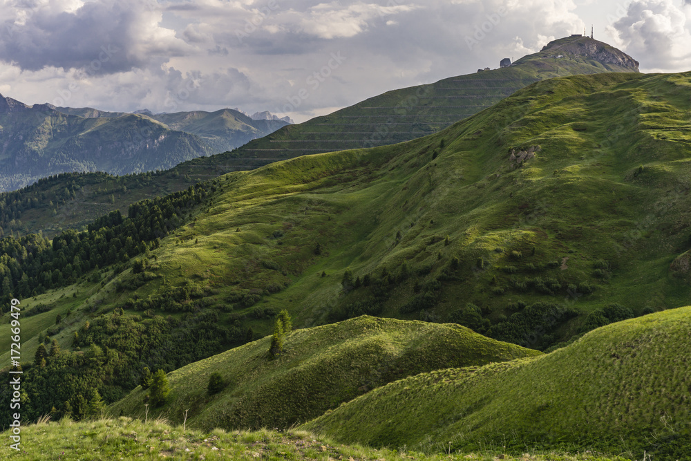 Beautiful summer mountain landscape. Dolomites. Italy. Beautiful summer mountain landscape. Dolomites. Italy.
