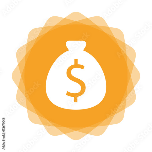 App Icon gelb - Geldsack - Dollar