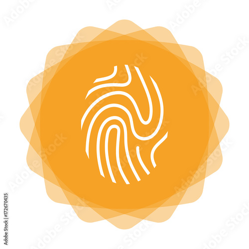 App Icon gelb - Fingerabdruck