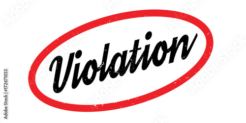 Violation rubber stamp. Grunge design with dust scratches. Effects can be easily removed for a clean, crisp look. Color is easily changed.