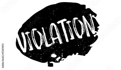 Violation rubber stamp. Grunge design with dust scratches. Effects can be easily removed for a clean, crisp look. Color is easily changed.
