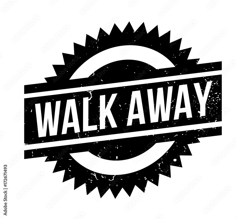 Walk Away rubber stamp. Grunge design with dust scratches. Effects can be easily removed for a clean, crisp look. Color is easily changed. Walk Away rubber stamp. Grunge design with dust scratches. Effects can be easily removed for a clean, crisp look. Color is easily changed.