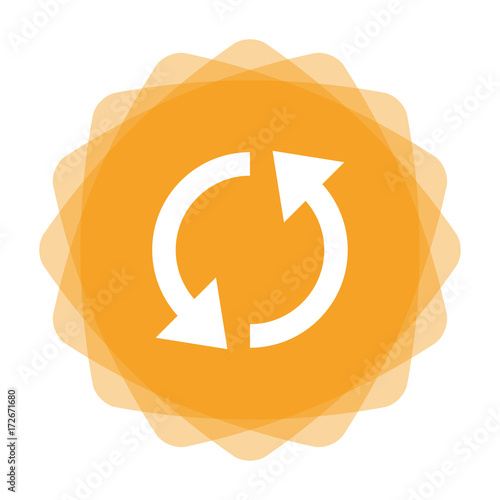 App Icon gelb - Synchronisation