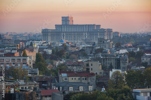 Bucharest view from above