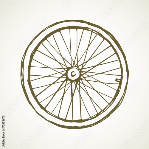 Tire. Vector drawing