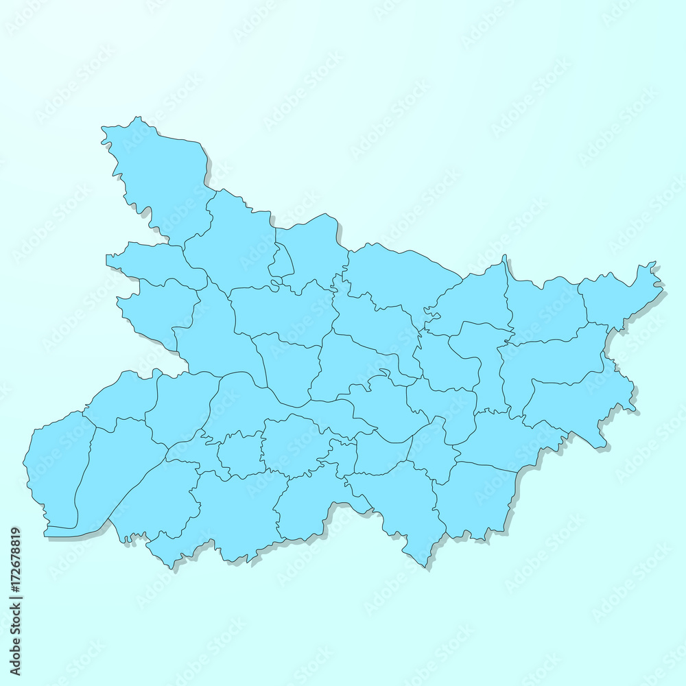 Bihar blue map on degraded background vector Bihar blue map on degraded background vector