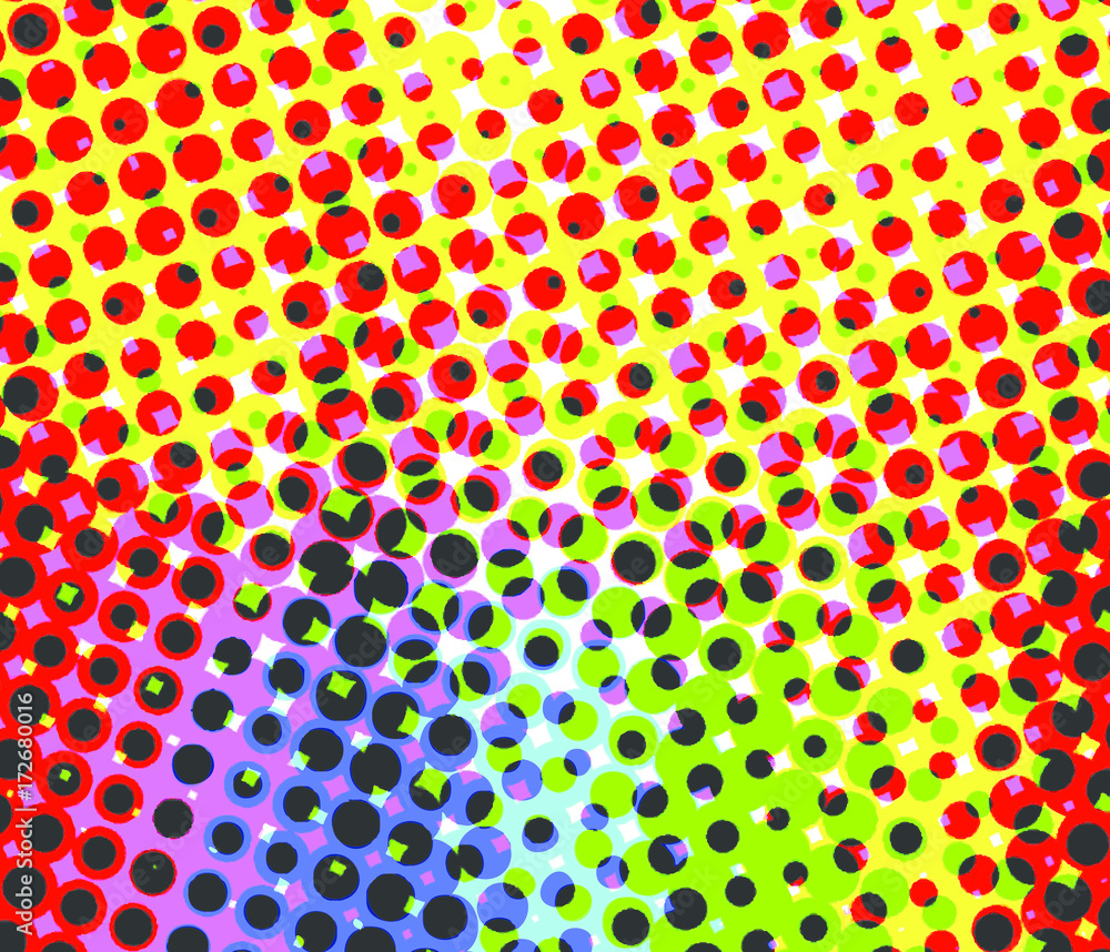 Colorful Halftone Texture Colorful Halftone Texture