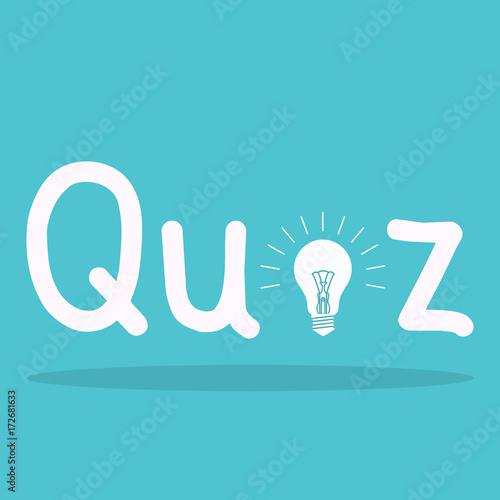 Quiz with idea icon