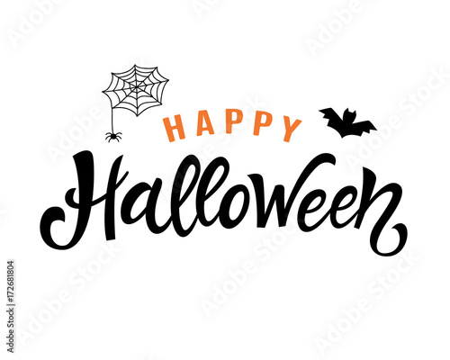 Happy Halloween Handwritten Lettering